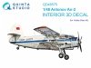 Quinta Studio QD48575 Antonov An-2 Colt 3D-Printed & coloured Interior on decal paper (HobbyBoss) 1/48
